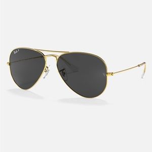 Ray-Ban 1758 large Metal Aviator Polarized Sunglasses